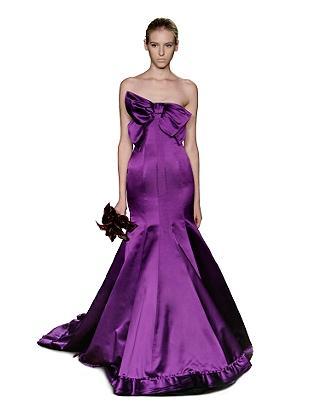 WEDDING Purple Wedding Gown by Vera Wang